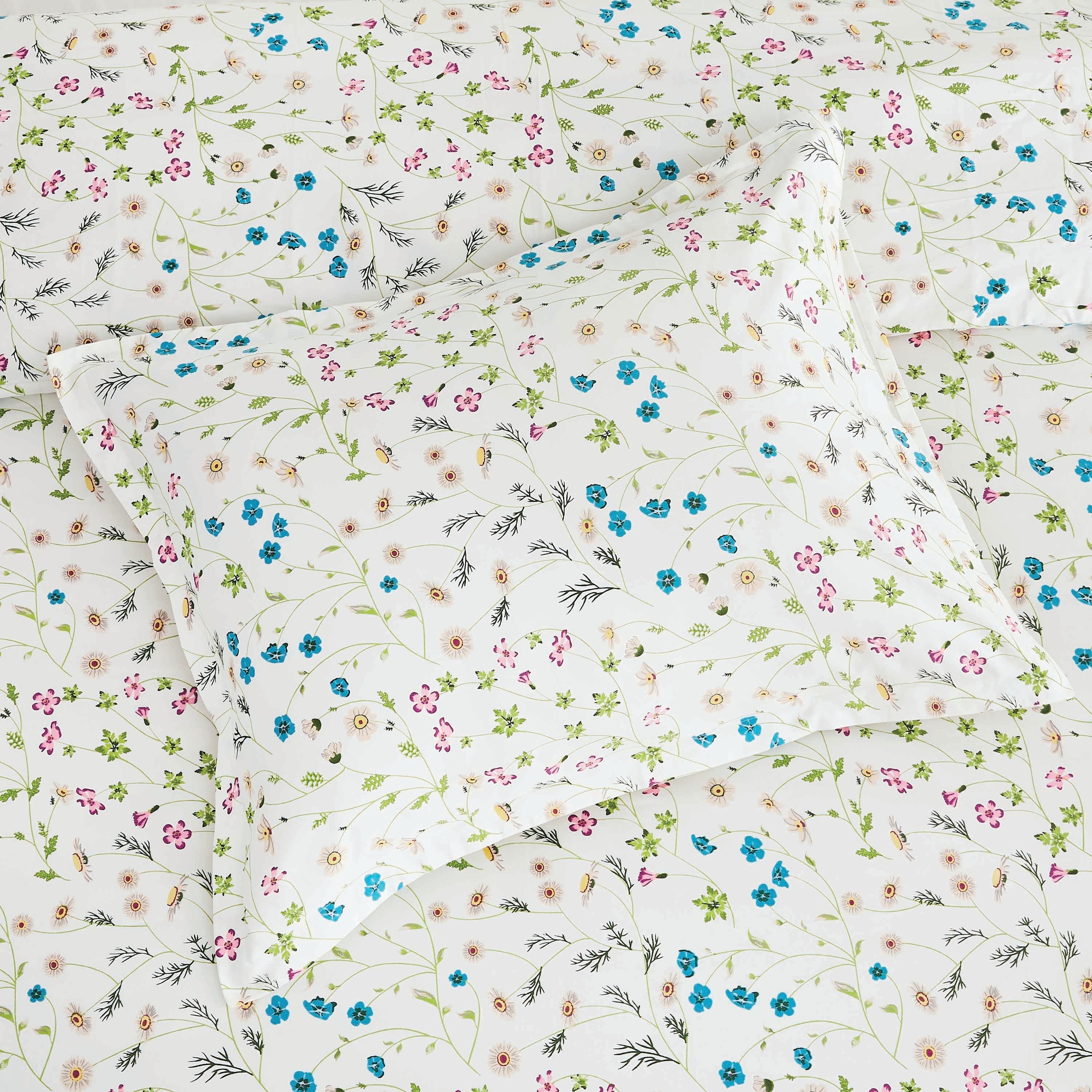 400TC 100% Cotton Wildflower Duvet Set - Floral Bedding