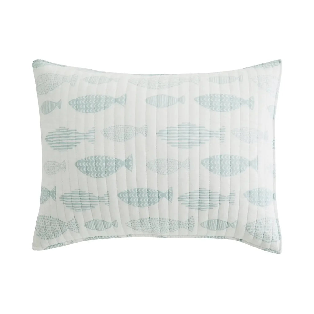 Aqua Breeze Quilt Set Coastal Bedding Set