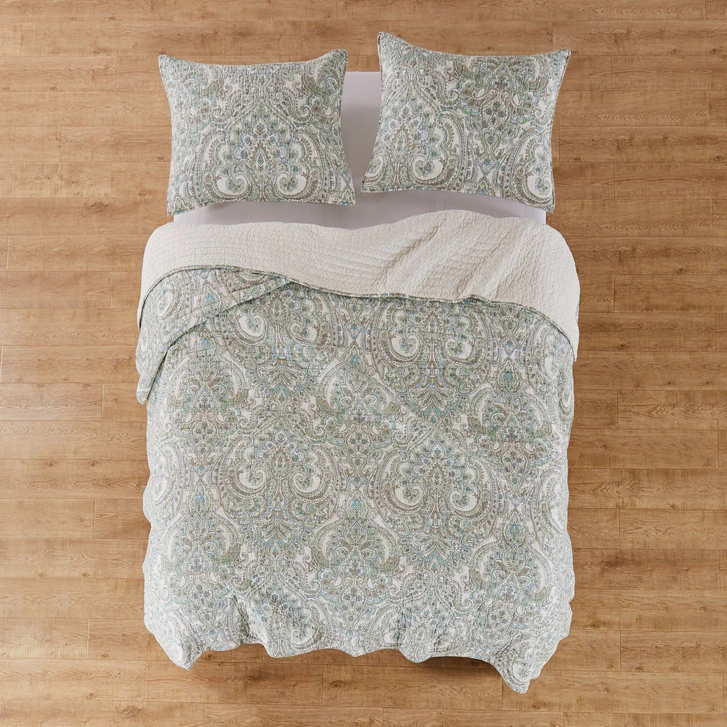 Assisi Mint Quilt Set