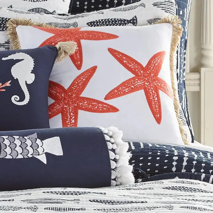 Bakio Starfish Pillow - Nautical / Coastal Accent Pillows
