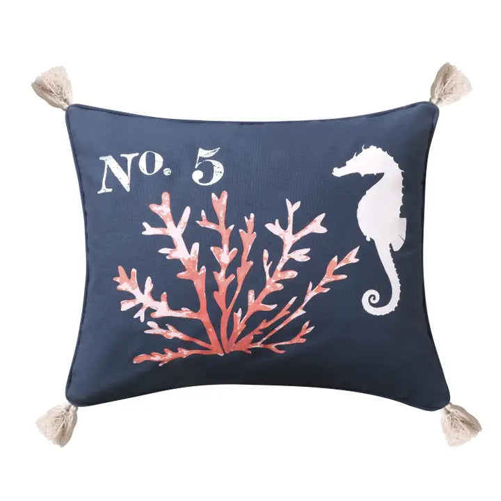 Bakio Coral Pillow - Nautical / Coastal Accent Pillows