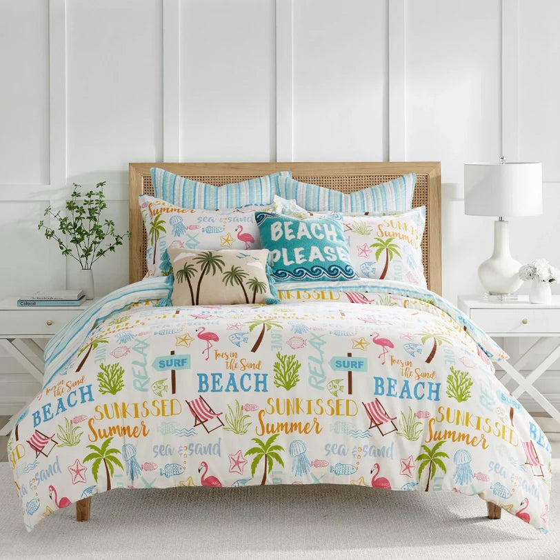 Beach Days Coastal Comforter Set - Beach Themed Comforter Set