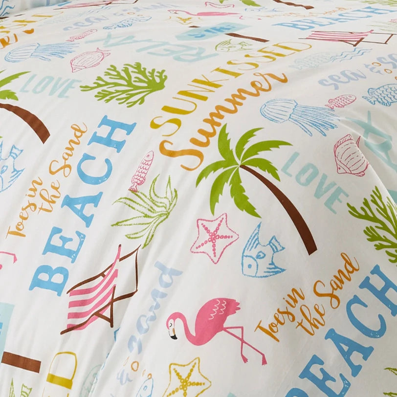 Beach Days Coastal Comforter Set - Beach Themed Comforter Set