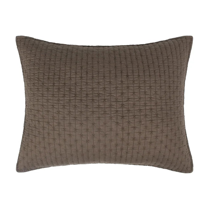 Beautiful Cross Stitch 100% Cotton Quilt Set - Cocoa