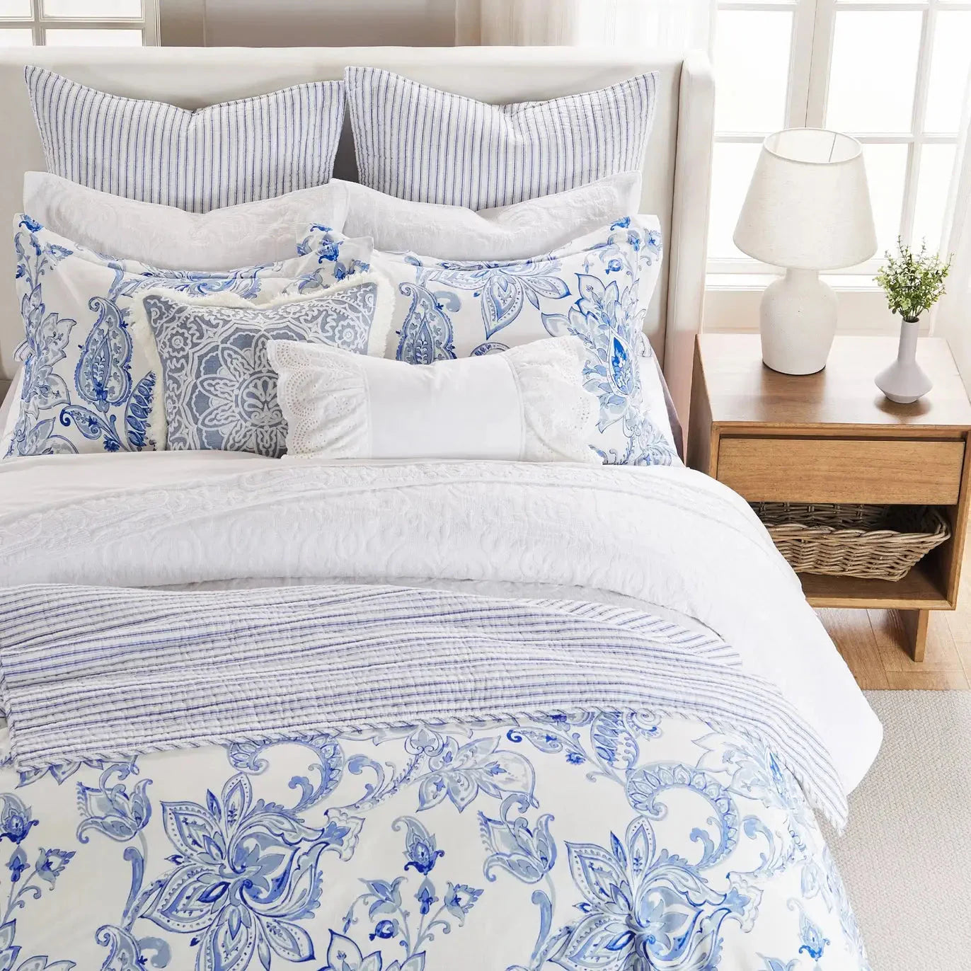 Bennett Coastal Blue Comforter Set - Coastal Comforter Set