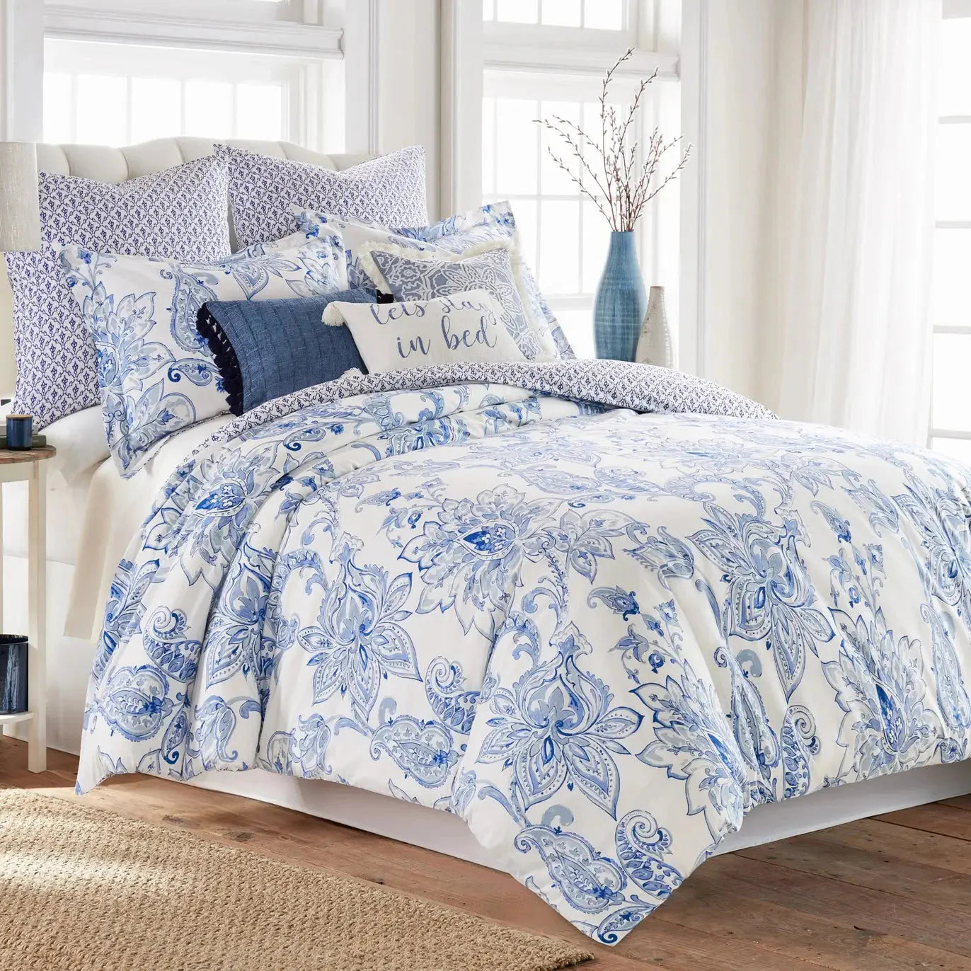 Bennett Coastal Let's Stay In Bed Pillow - Coastal Accent Pillows