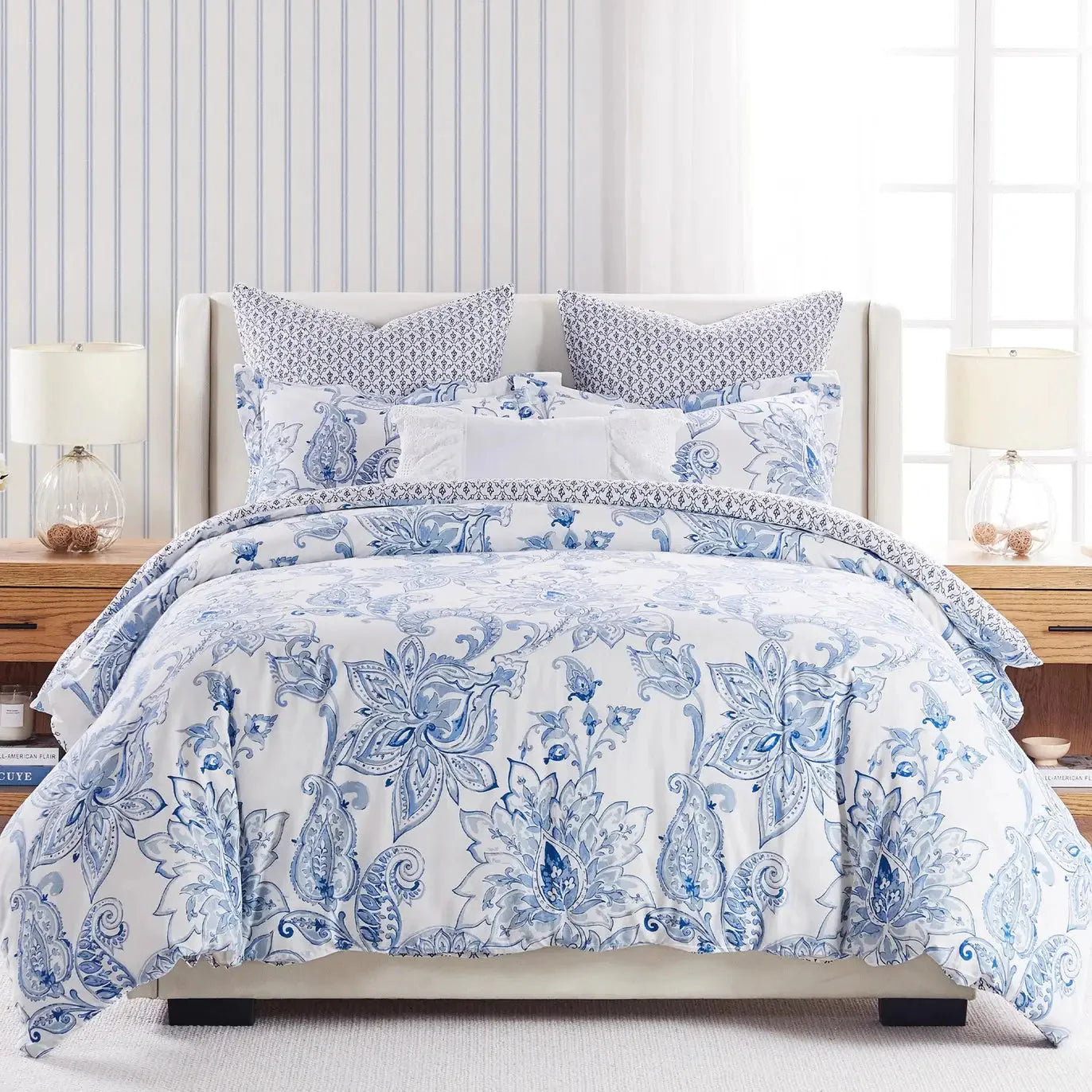 Bennett Coastal Blue Comforter Set - Coastal Comforter Set