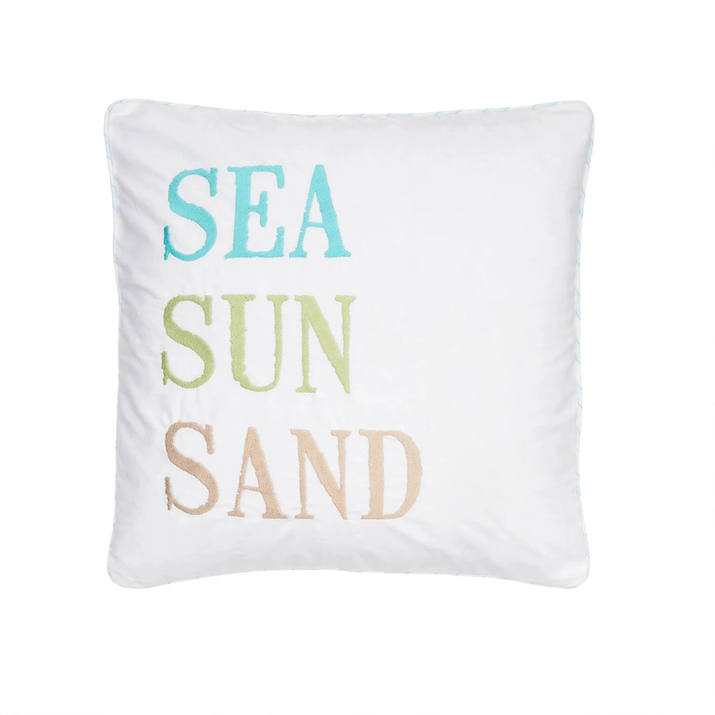 Biscayne Sea Sun Sand Pillow