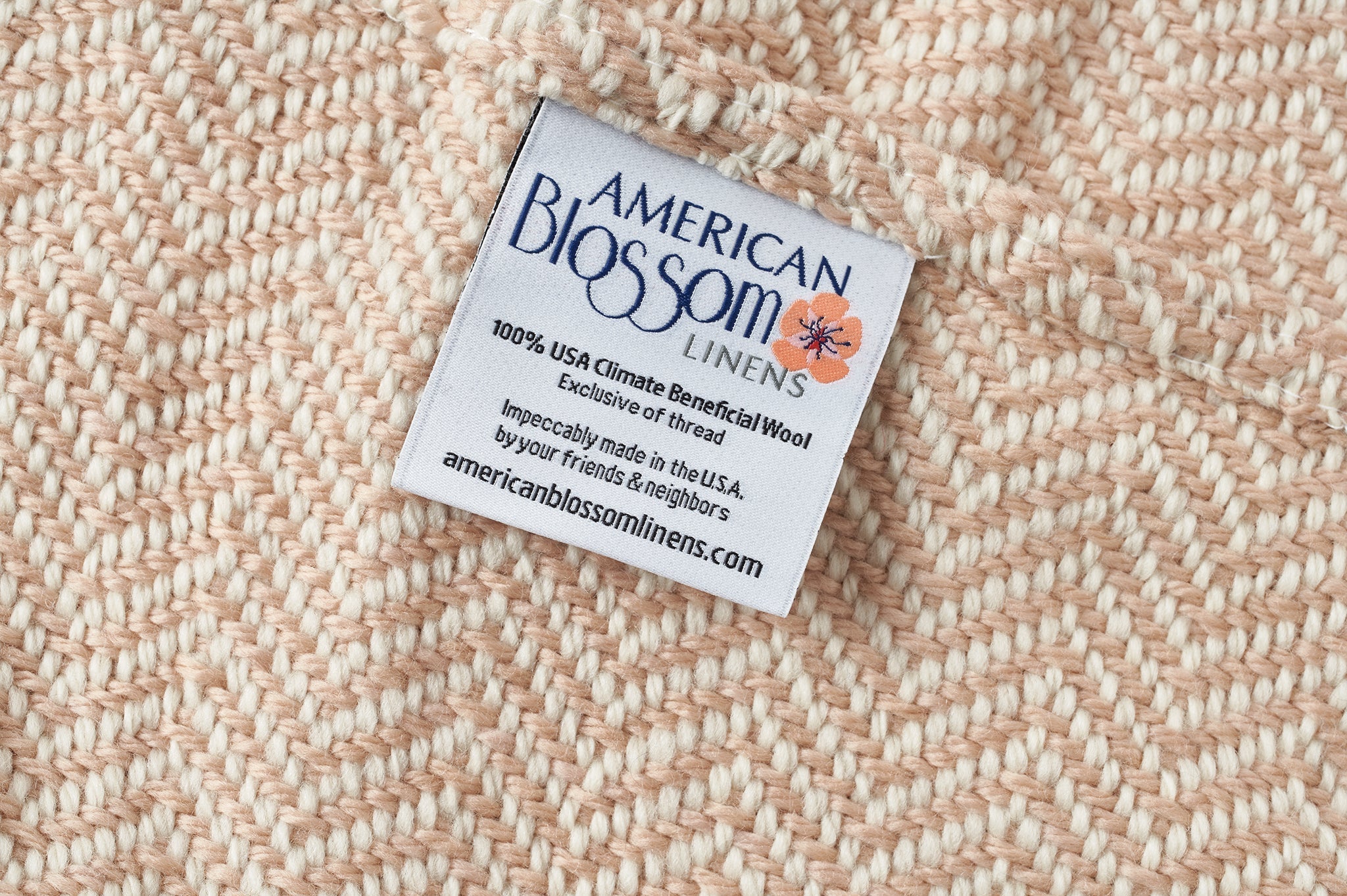 American Made Soft Chevron Pattern Throw Blanket - 100% American Made With USA Grown Cotton