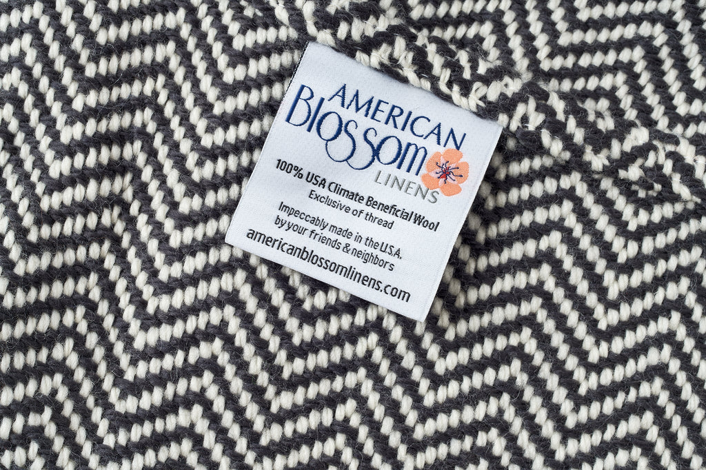 American Made Soft Chevron Pattern Throw Blanket - 100% American Made With USA Grown Cotton