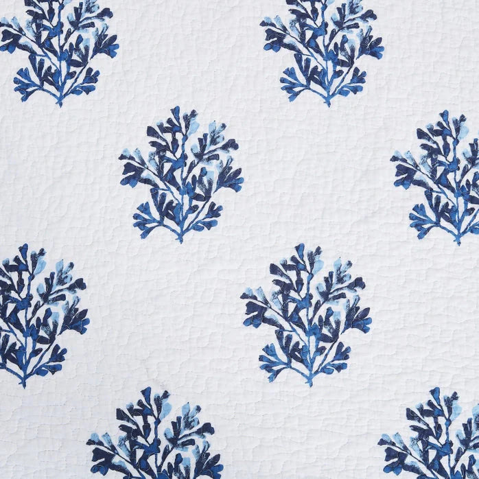 Blue Coast Shells Coastal Quilt Set- Coastal Quilt Set
