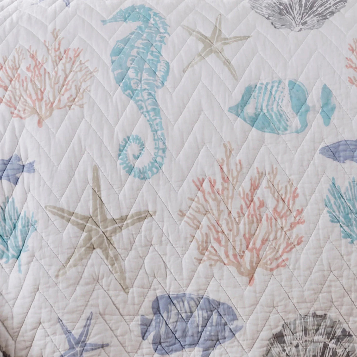 Blue Sea Quilt Set - Coastal Blue Quilt Set