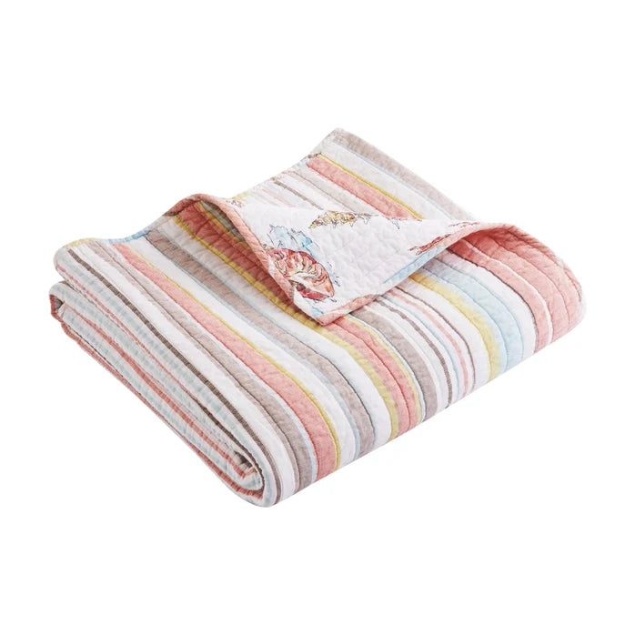 Brighton Quilted Throw Blanket - Coastal Throw Blanket