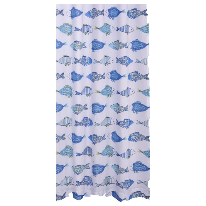 Catalina Fish Shower Curtain - Coastal Shower Curtains