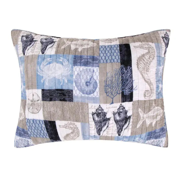 Cerralvo Standard Pillow Sham - Coastal Pillow Sham