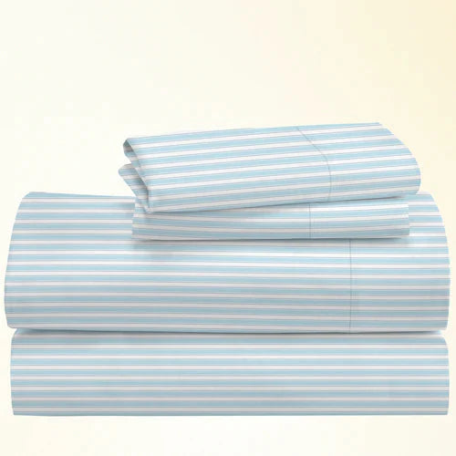 CinchFit Twin XL Sheet Sets 400TC Cotton Prints - Quahog Bay Bedding