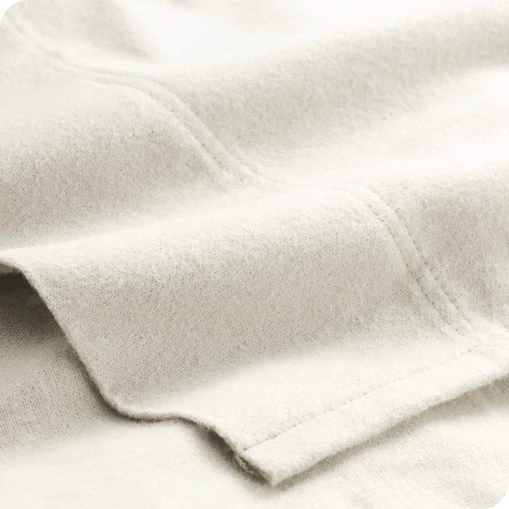 CinchFit American Made No Tear Split Top King Cotton Flannel Cord Elastic Sheets
