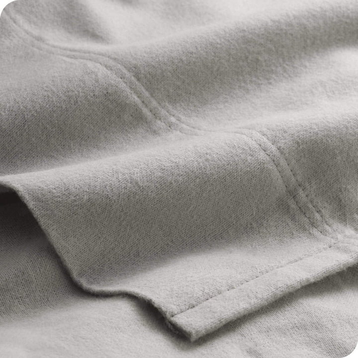 CinchFit American Made No Tear Split Top King Cotton Flannel Cord Elastic Sheets