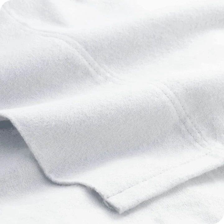 CinchFit American Made No Tear Split Top King Cotton Flannel Cord Elastic Sheets
