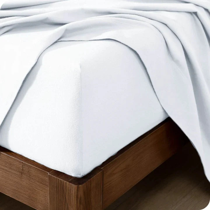 CinchFit American Made No Tear Split Top King Cotton Flannel Cord Elastic Sheets