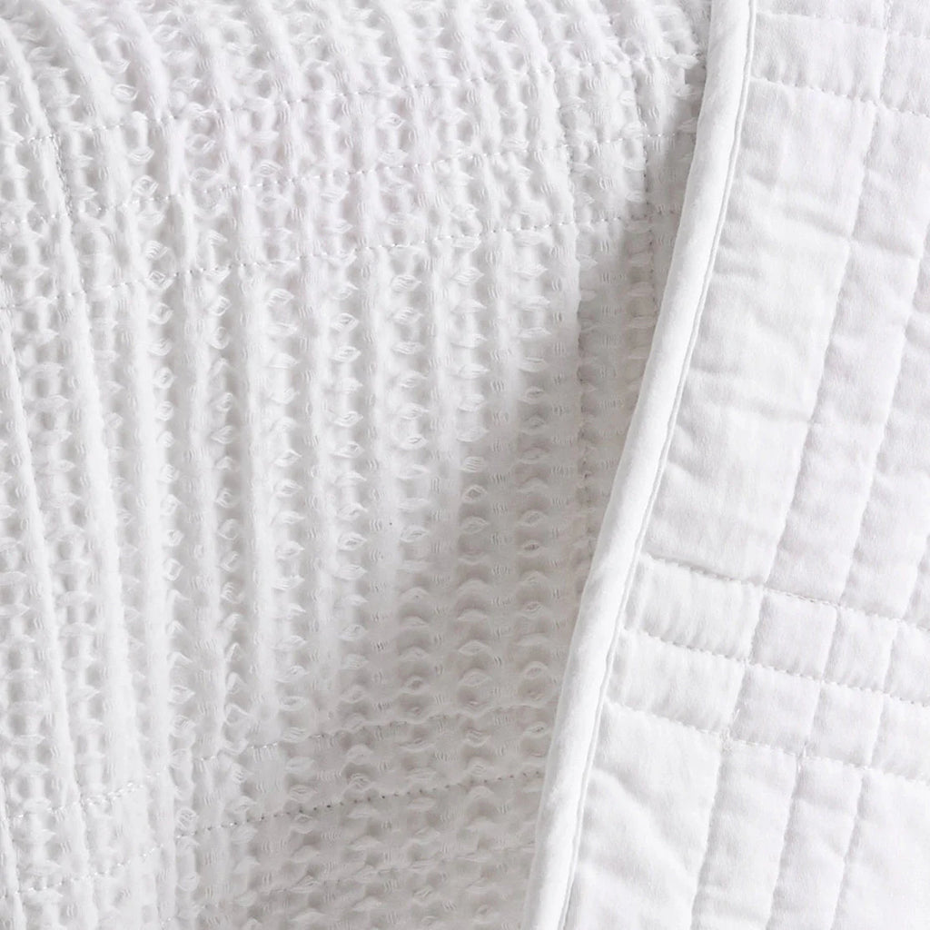 Cloud Waffle Reversible Cotton Quilt Set