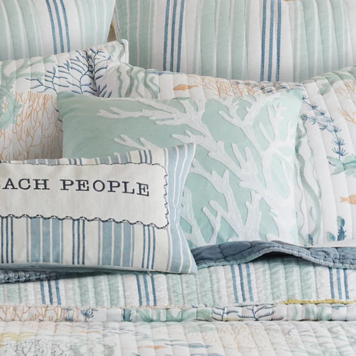 Coastal Bedding Ensembles Complete King - 7PC Ocean Meadow