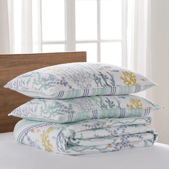 Coastal Bedding Ensembles Complete Twin - 6PC Ocean Meadow