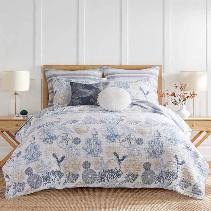 Coastal Serena Sea Quilt Set - Coastal Quilt Set