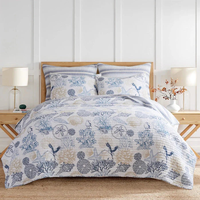 Coastal Serena Sea Quilt Set - Coastal Quilt Set