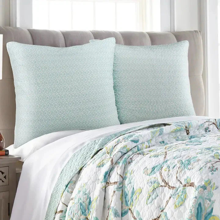 Cressida Euro Sham Set of 2 - Coastal Pillow Shams