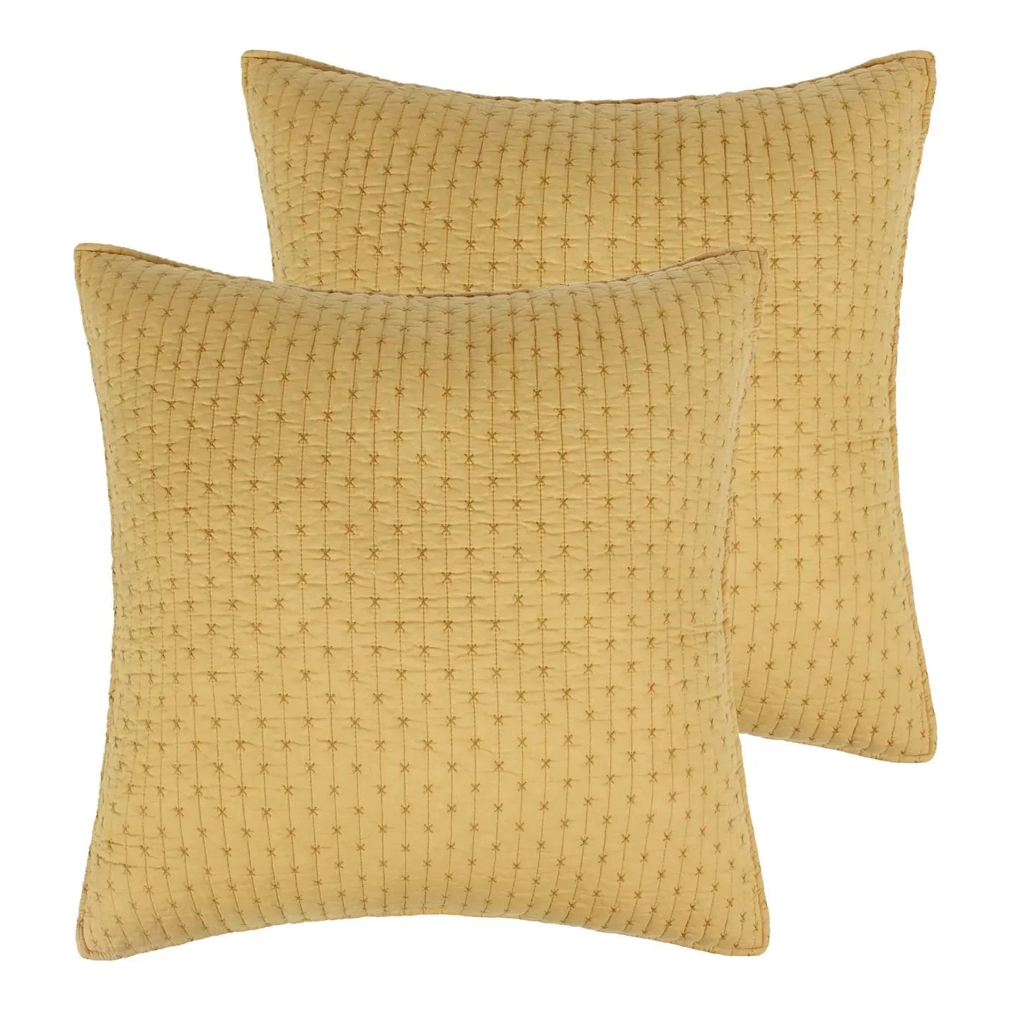 Cross Stitch Euro Sham Set of 2 - Quahog Bay Bedding