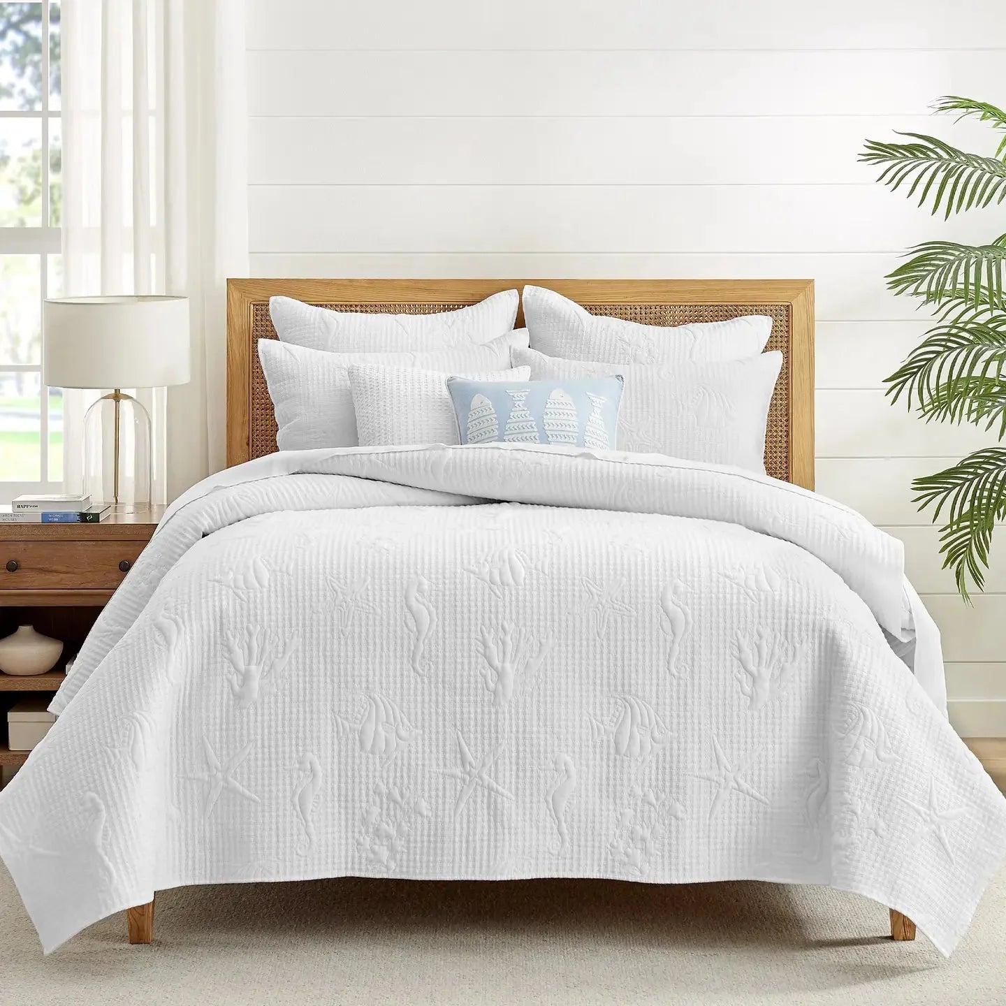 Cross Stitch Sea Quilt Set - Quahog Bay Bedding
