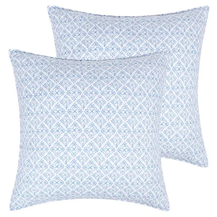 Eleni Euro Sham Set of 2 - Coastal Pillow Shams