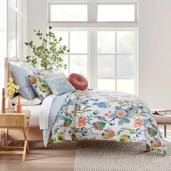 Eleni Euro Sham Set of 2 - Coastal Pillow Shams