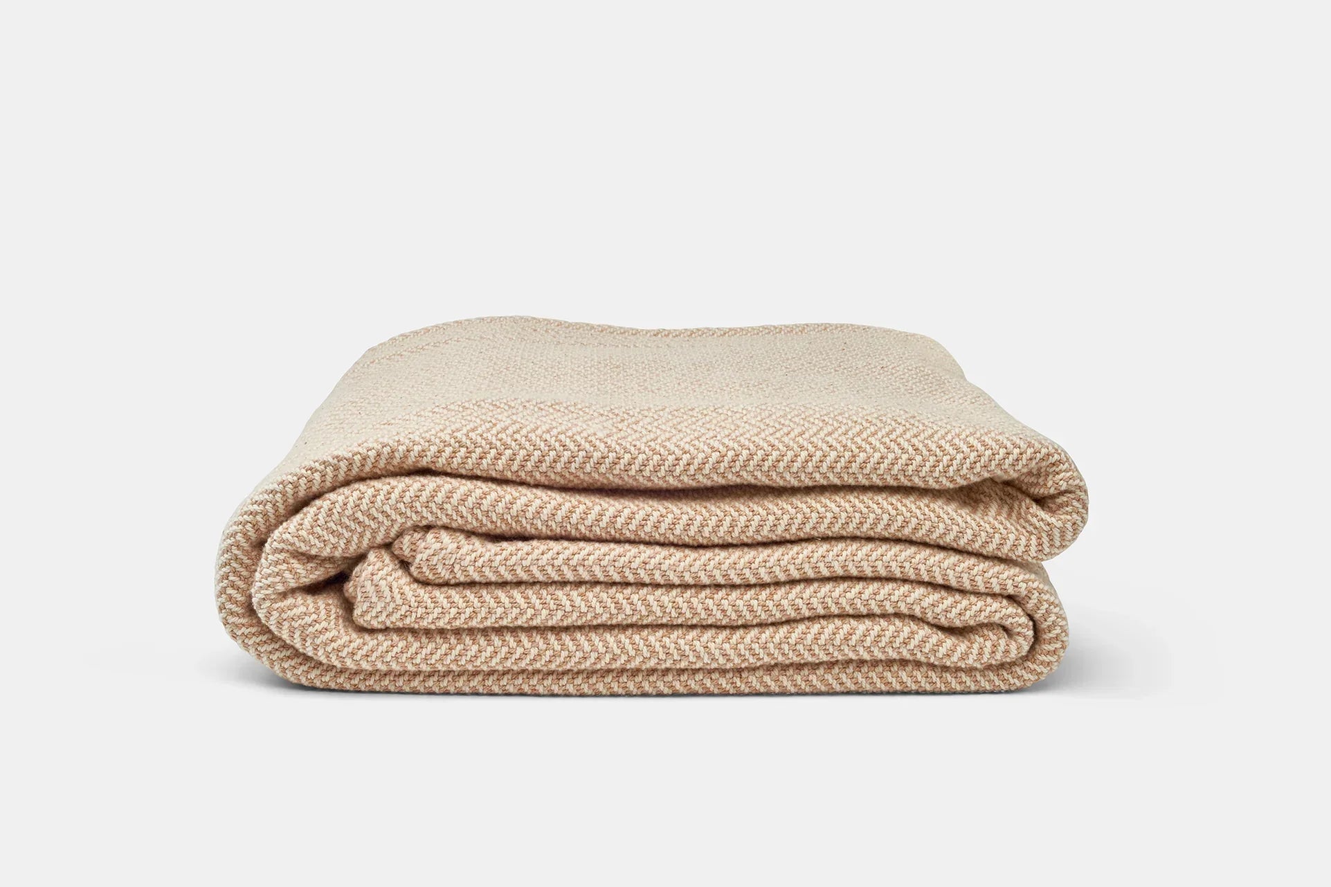 Cotton Herringbone Weave Cotton Blanket - American Made With USA Grown Cotton