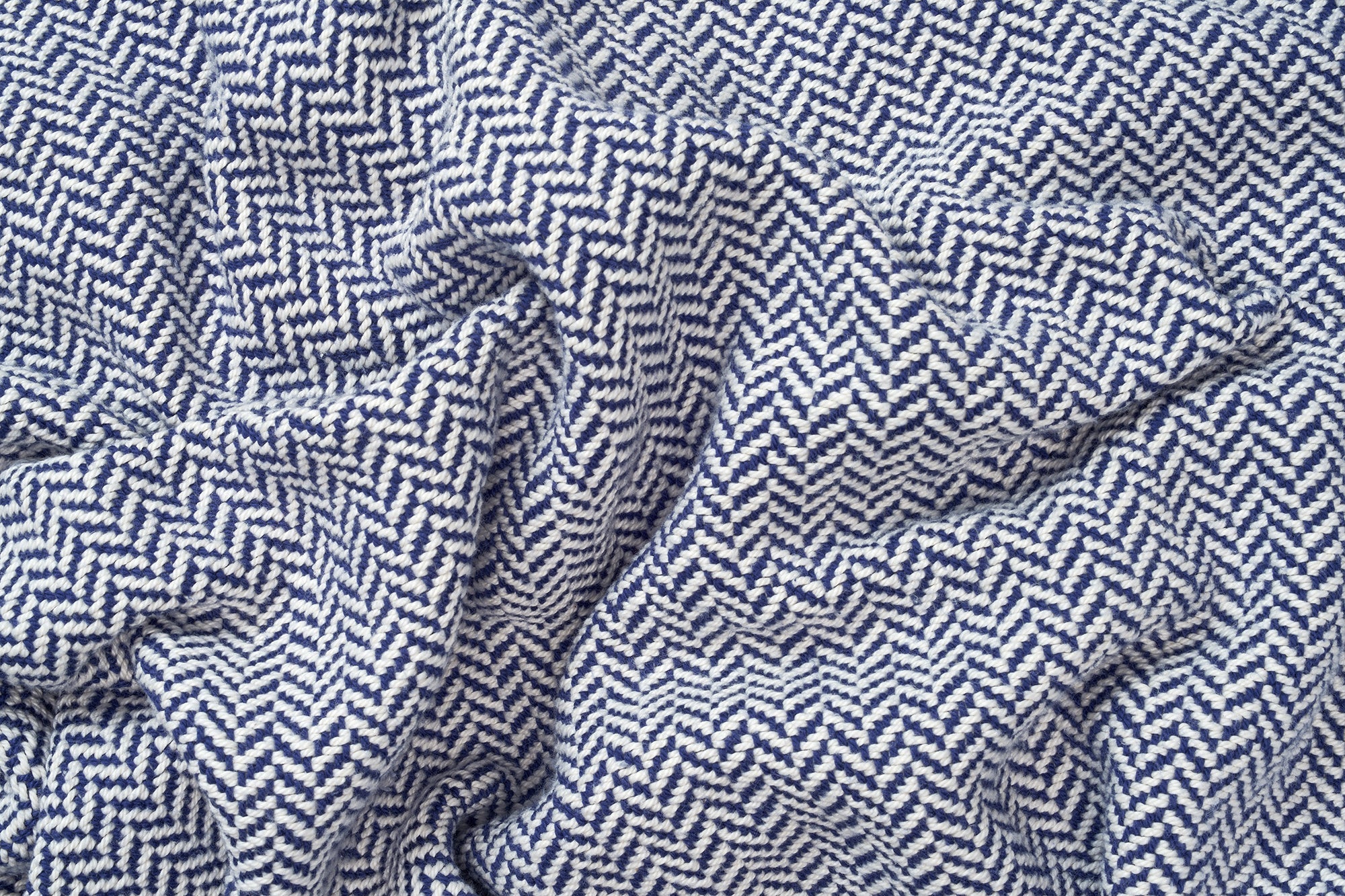 Cotton Herringbone Weave Cotton Blanket - American Made With USA Grown Cotton