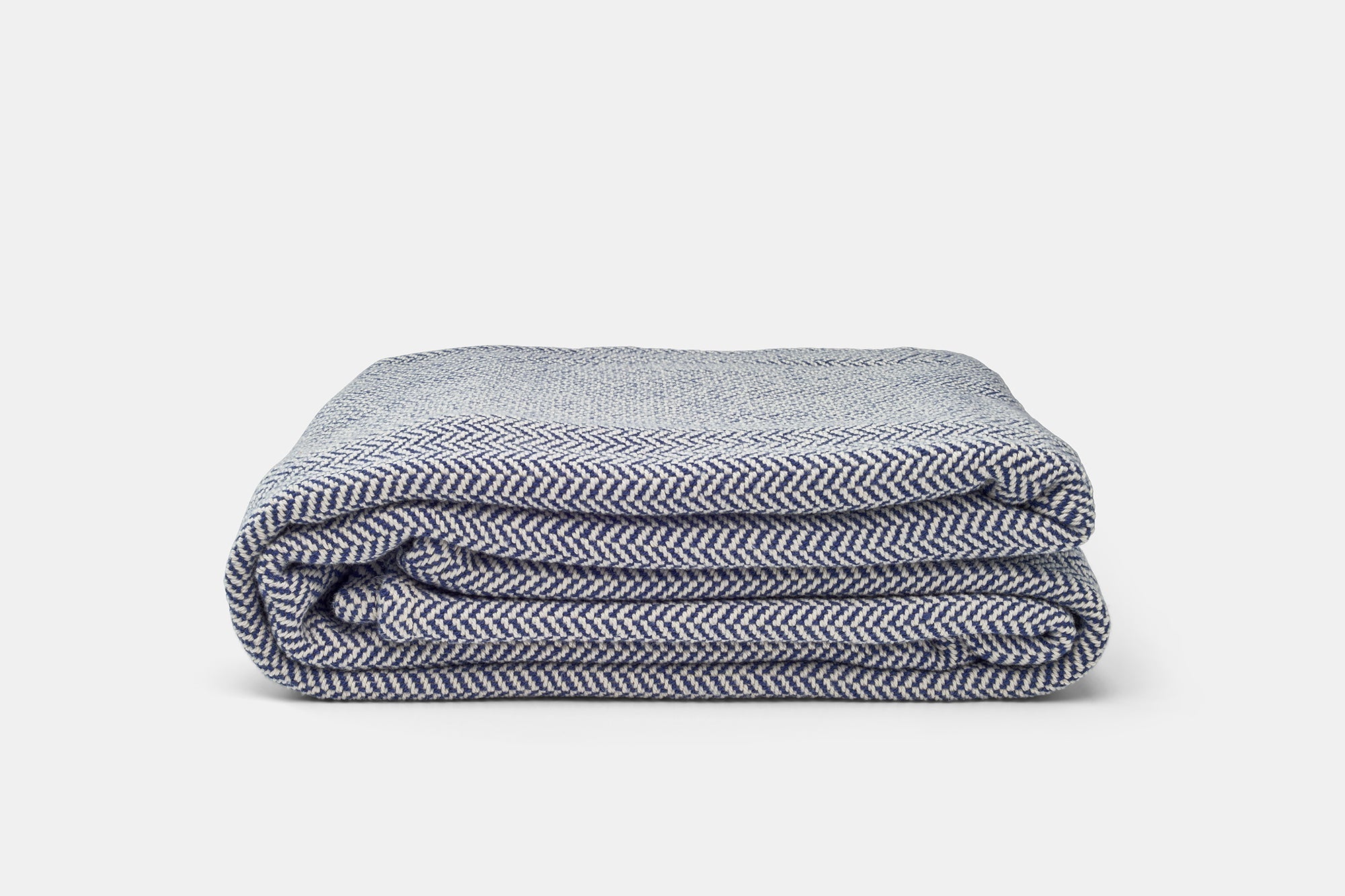 Cotton Herringbone Weave Cotton Blanket - American Made With USA Grown Cotton