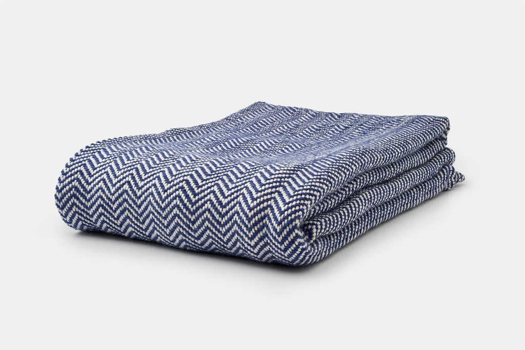 American Made Soft Chevron Pattern Throw Blanket - 100% American Made With USA Grown Cotton