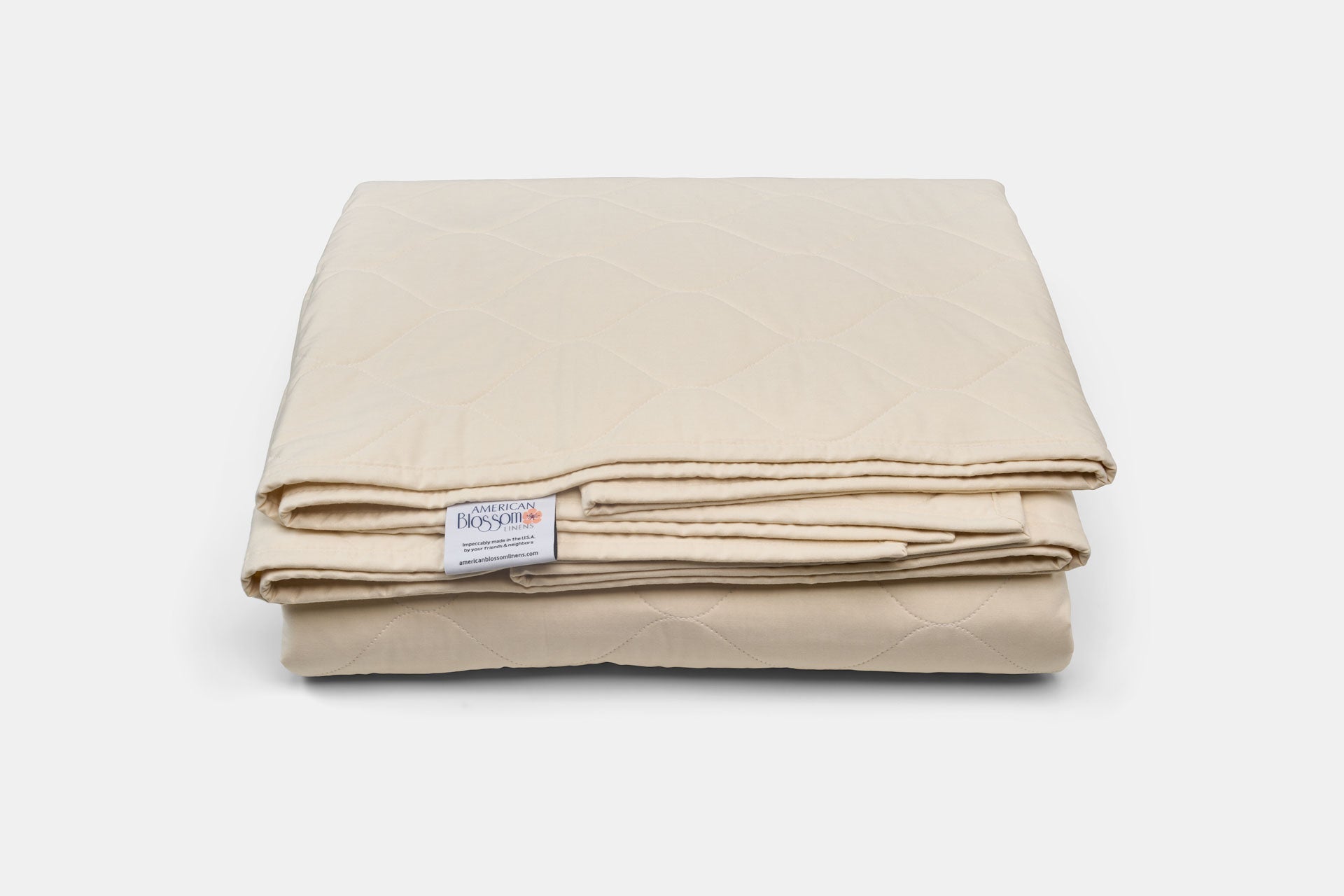 Cotton Quilted Bedspread  - American Made With USA Grown Cotton