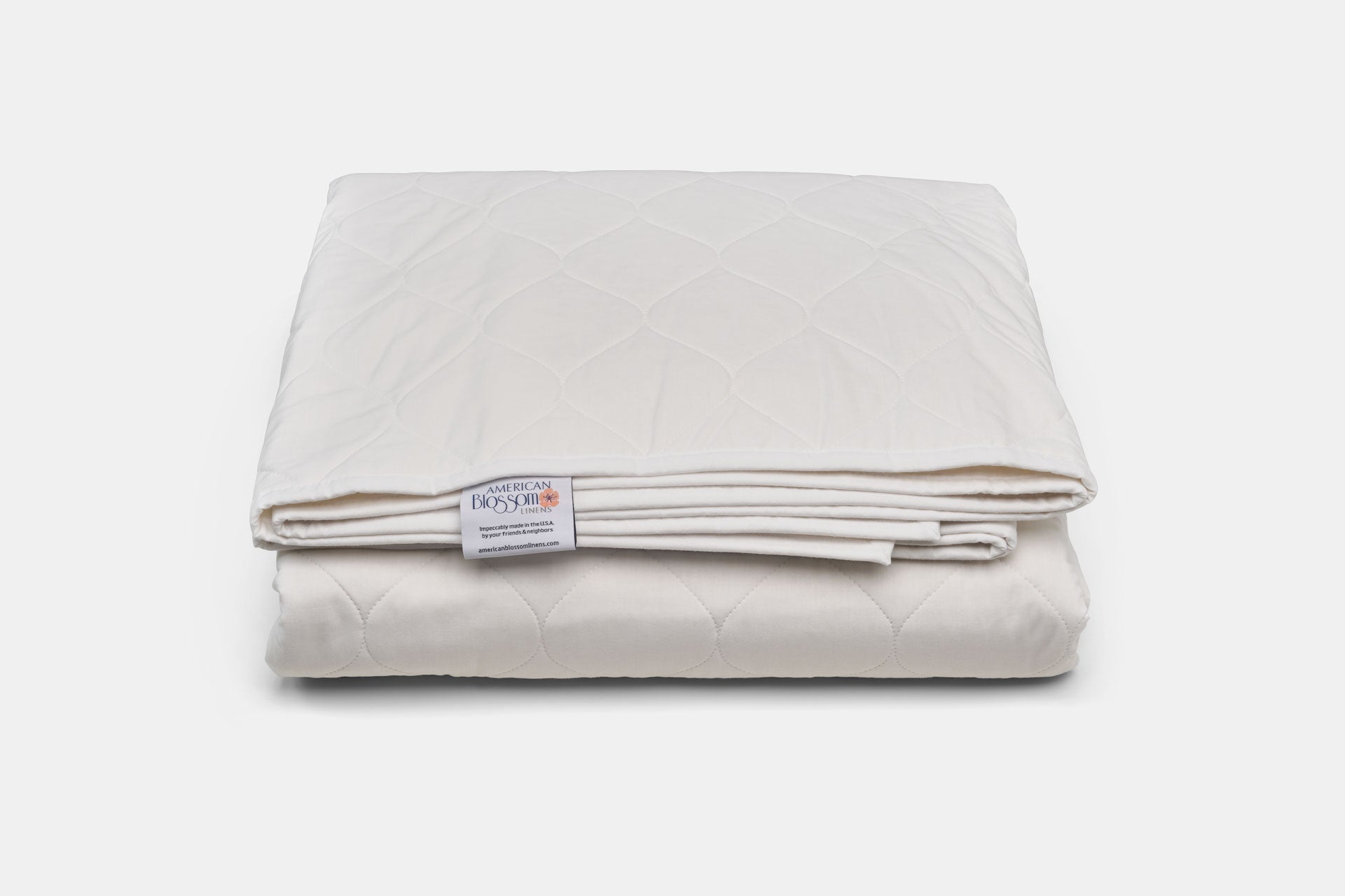 Cotton Quilted Bedspread  - American Made With USA Grown Cotton