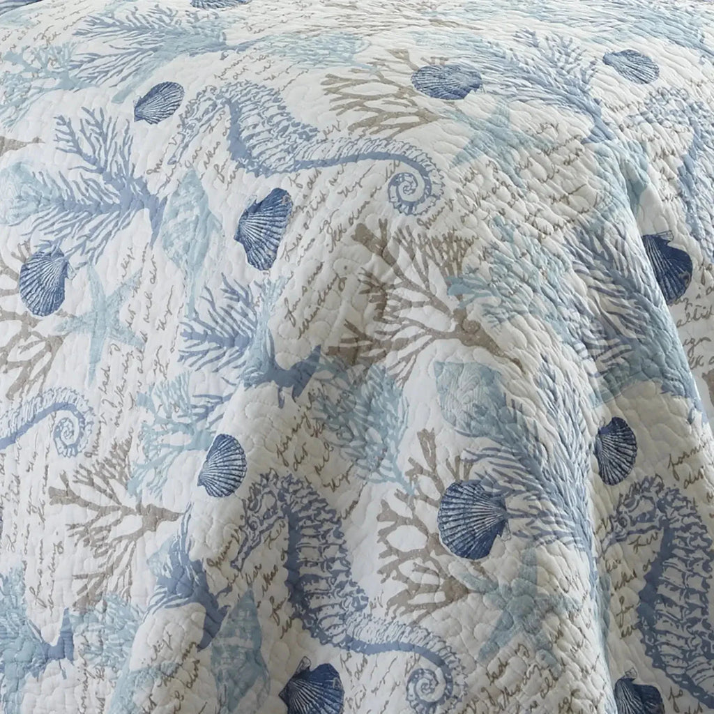 Galapagos Blue Quilt Set - Coastal Quilt Set