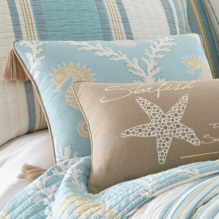 Kailua Tassel Pillow - Ocean Themed Accent Pillows