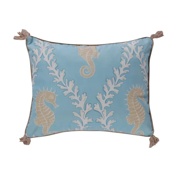 Kailua Tassel Pillow - Ocean Themed Accent Pillows