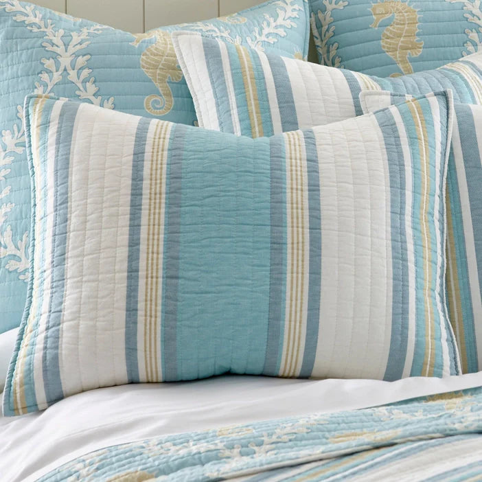 Coastal Bedding Ensembles Complete Queen - 7PC Kailua