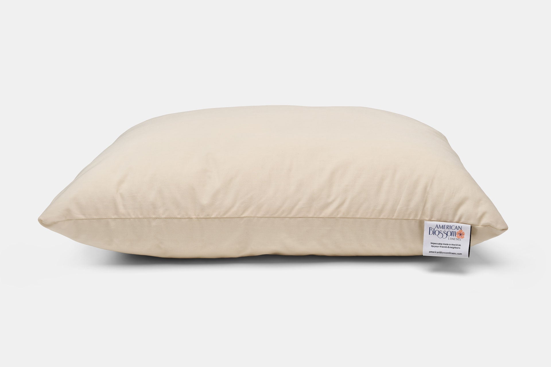 Down Alternative Pillow with Recycled Polyester Fill  - American Made With USA Grown Cotton