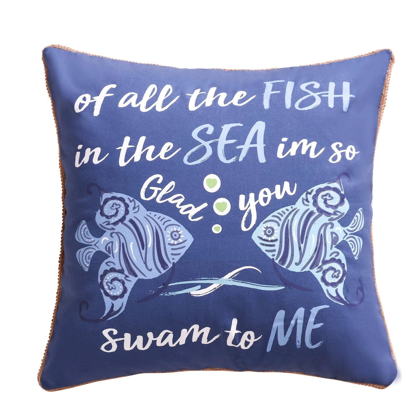 "Laida Beach Fish, Sea, Me Pillow"