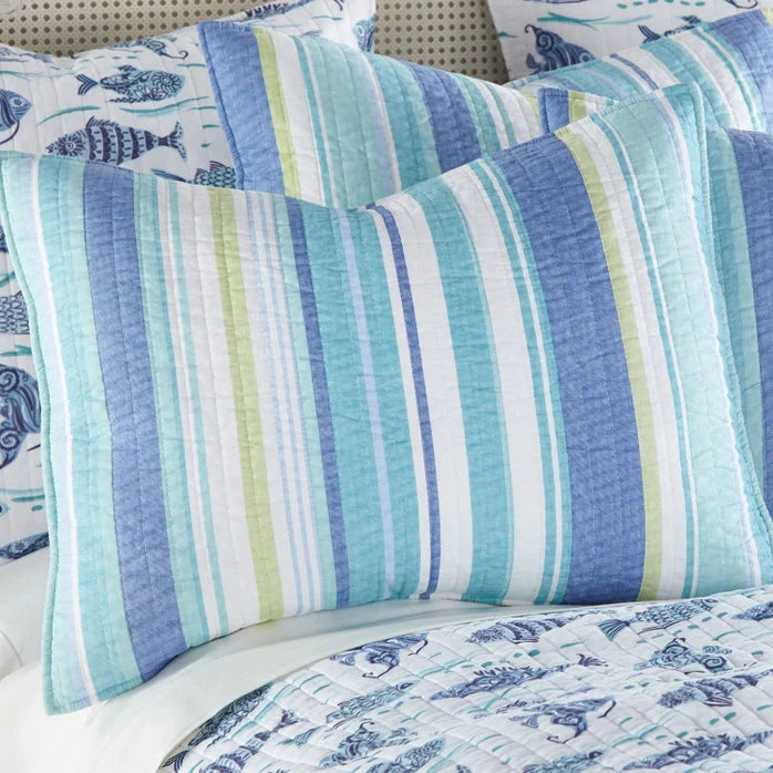 Laida Cotton Quilt Set - Coastal Quilt Sets 100% Cotton