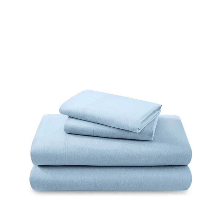 CinchFit American Made No Tear Split Top King Cotton Flannel Cord Elastic Sheets