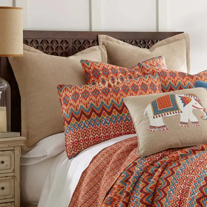 Linen/Cotton Natural Euro Sham with Flange