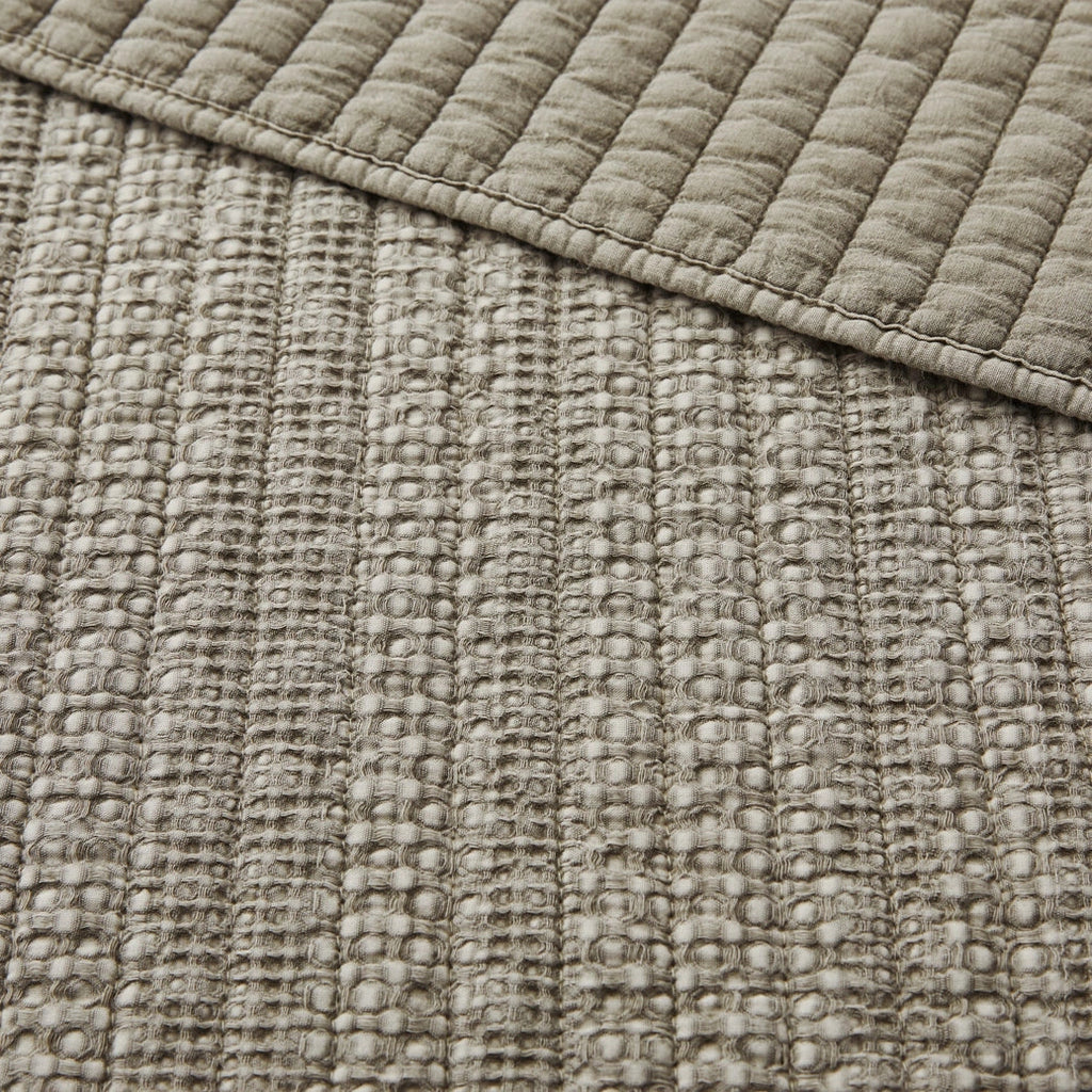 Loden Quilted Throw Blanket